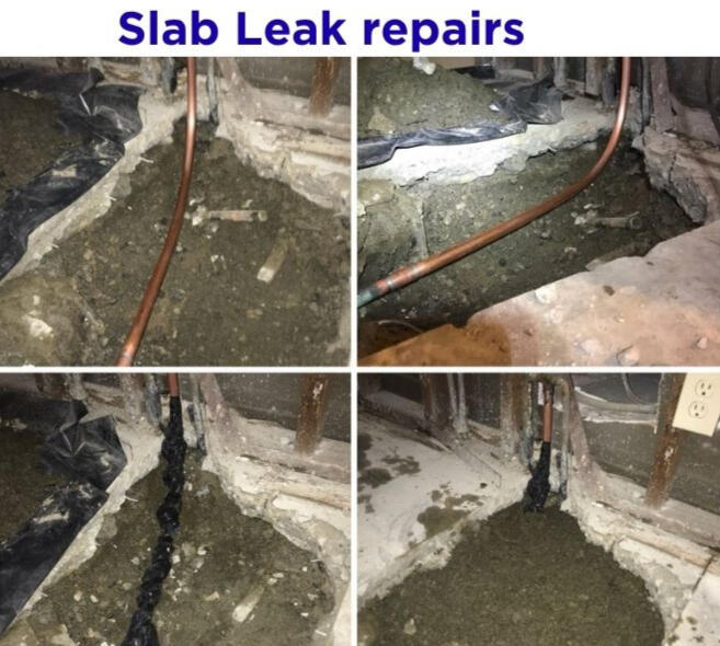 Slab leak repairs